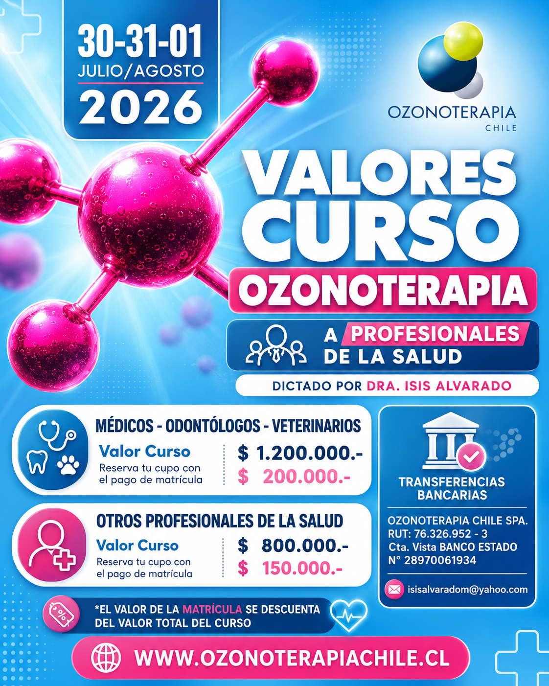 Datos para transferencia bancaria